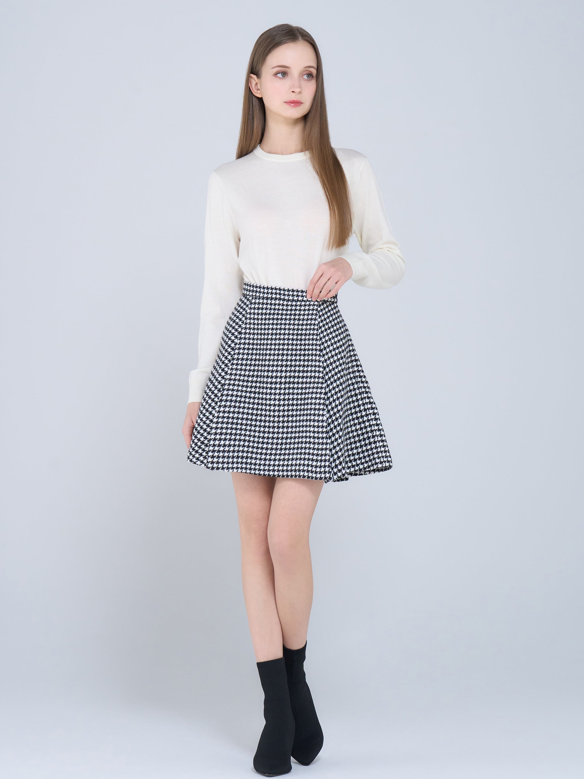 Houndstooth pattern skirt | EmiriaWiz公式オンラインストア Houndstooth pattern skirt | EmiriaWiz公式オンラインストア