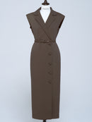 French Sleeve Tailored Dress