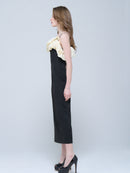 Bubble Sleeve Off-Shoulder Dress