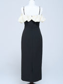 Bubble Sleeve Off-Shoulder Dress