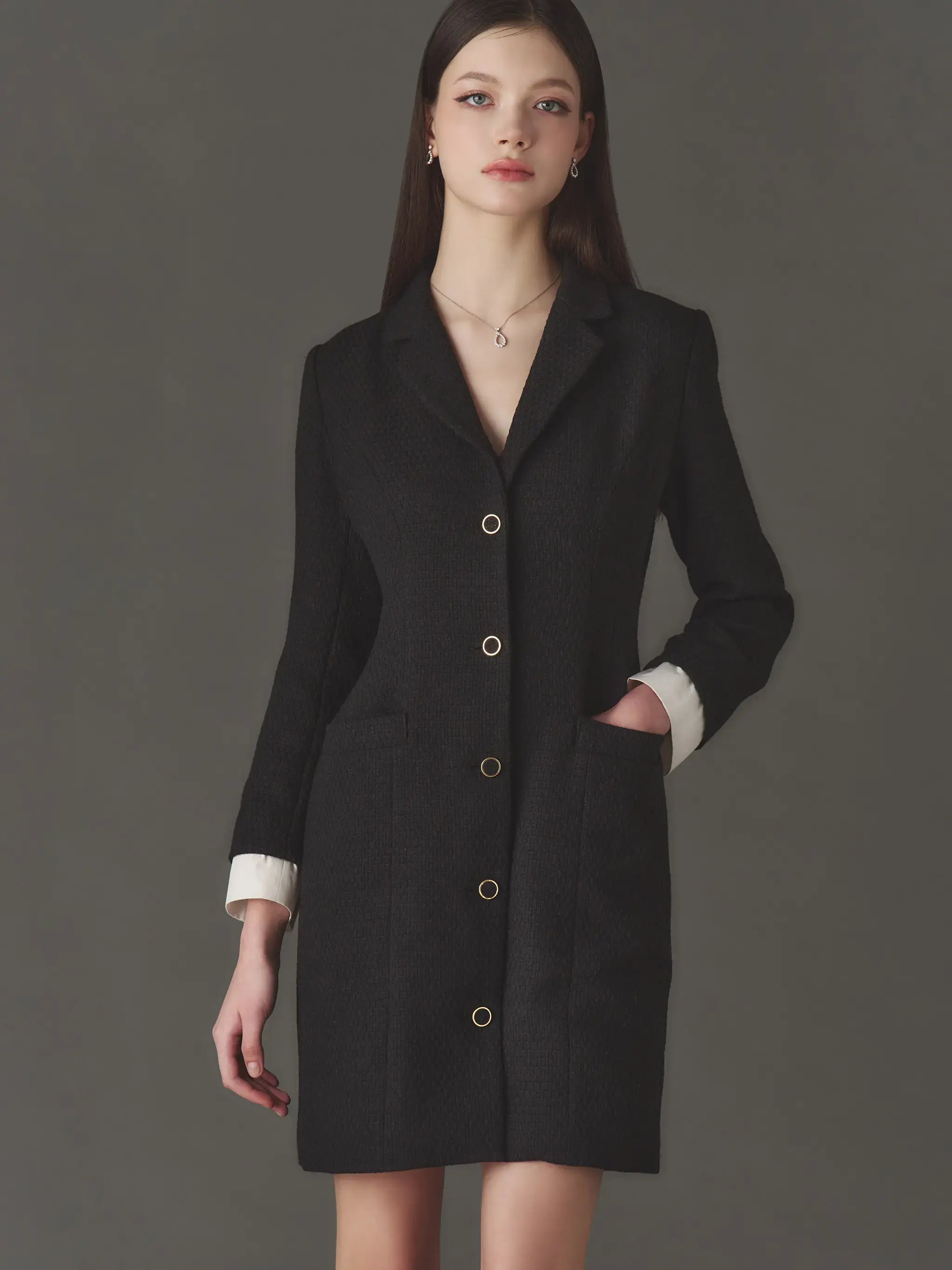 Regal Tweed Jacket Dress| エミリアウィズ 公式オンラインストア