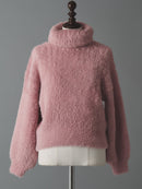 Powder snow shaggy knit tops