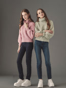 Powder snow shaggy knit tops