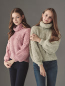 Powder snow shaggy knit tops