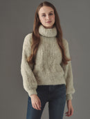 Powder snow shaggy knit tops