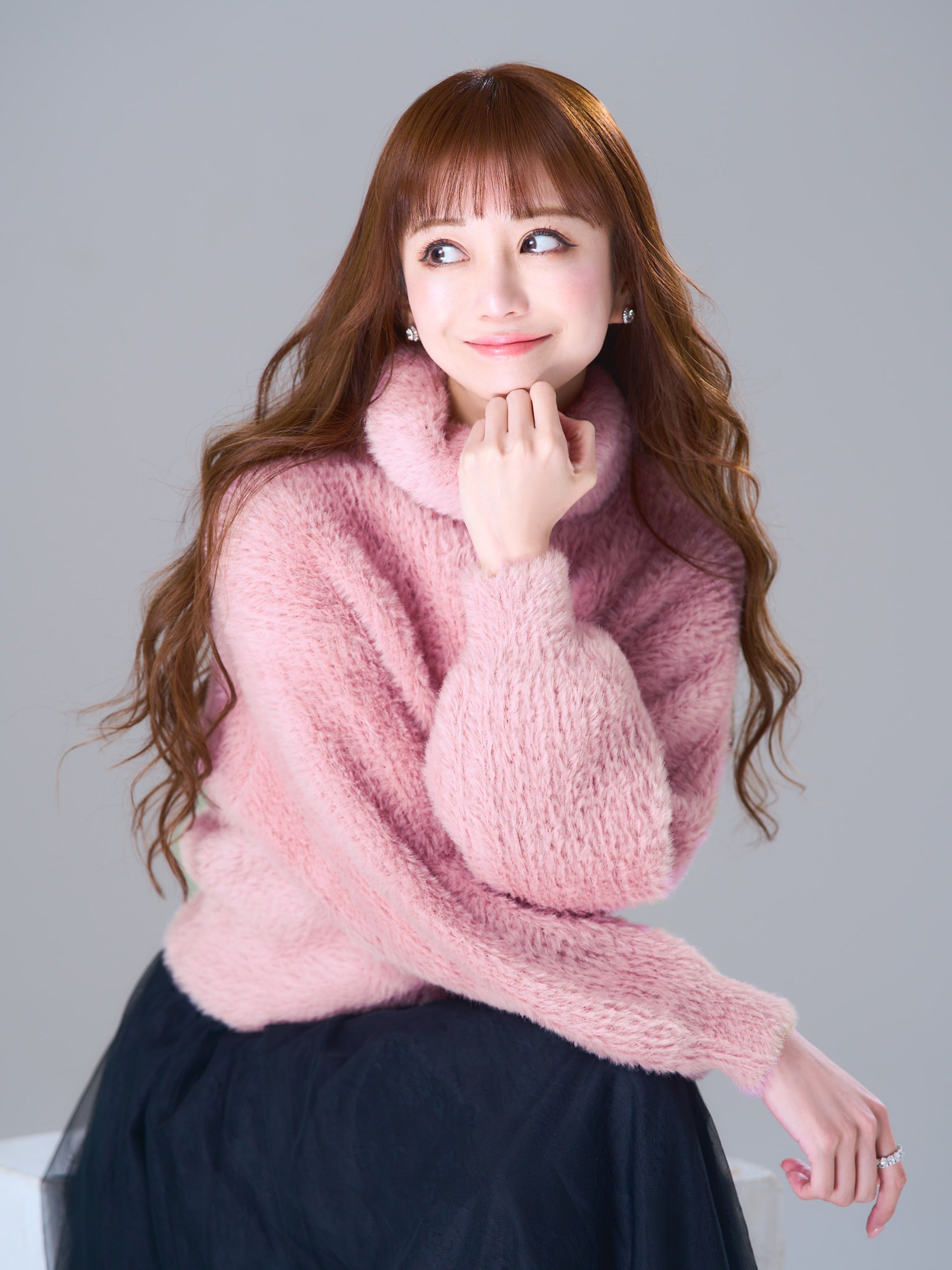 日本未発売 eLLa shaggy shaggy tent sleeve knit KNIT/シャギー