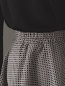 Luxury organdy flare skirt