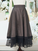 Luxury organdy flare skirt