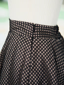 Luxury organdy flare skirt