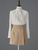 Smooth wrap stretch skirt