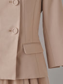 Elegant Sans-Collar Dress