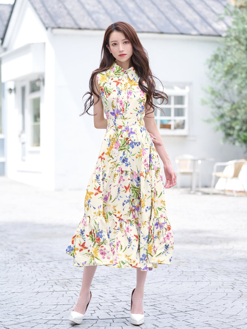 Toile floral perle one-piece | エミリアウィズ 公式オンラインストア
