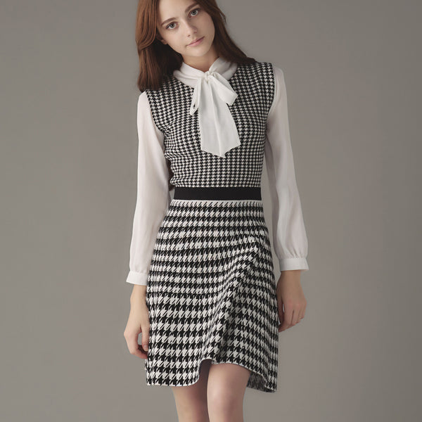 Houndstooth Knit Dress | エミリアウィズ 公式オンラインストア