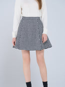 Houndstooth pattern skirt