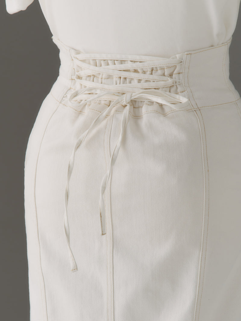 Hight waist denim mermaid skirt