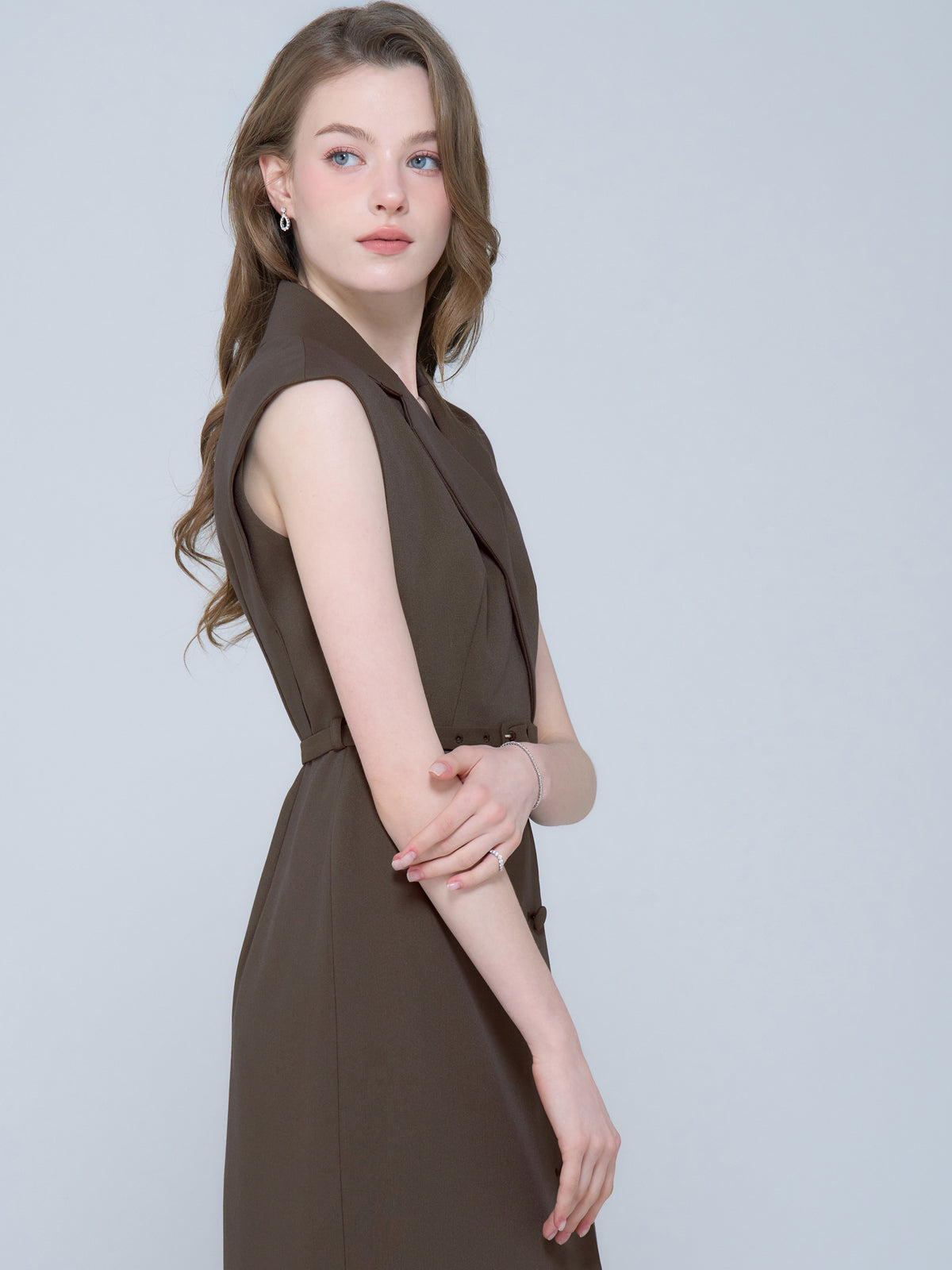 新品エミリアウィズFrench Sleeve Tailored Dress M French Sleeve Tailored Dress | エミリアウィズ 公式オンライン