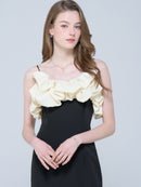 Bubble Sleeve Off-Shoulder Dress