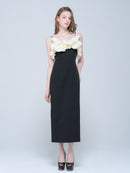 Bubble Sleeve Off-Shoulder Dress