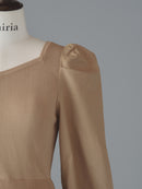 パワショルシアーチェックワンピース