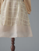 パワショルシアーチェックワンピース