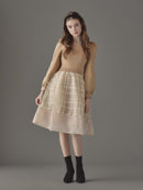 パワショルシアーチェックワンピース