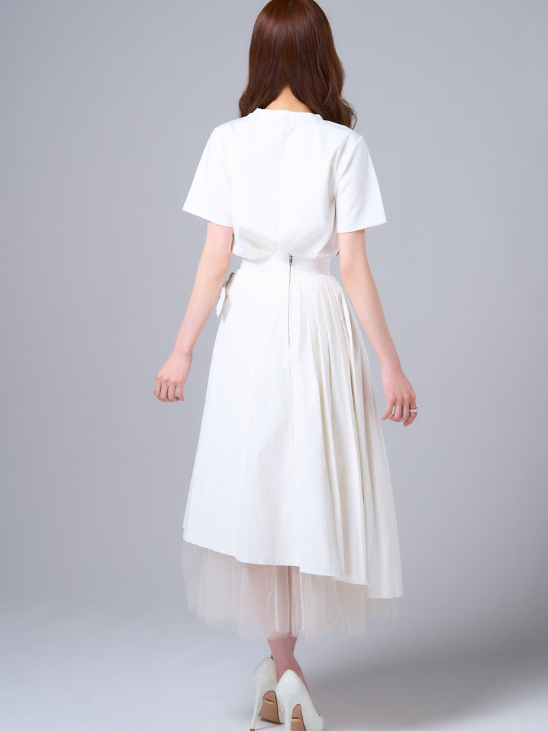 La mode belted tulle skirt | エミリアウィズ 公式オンラインストア