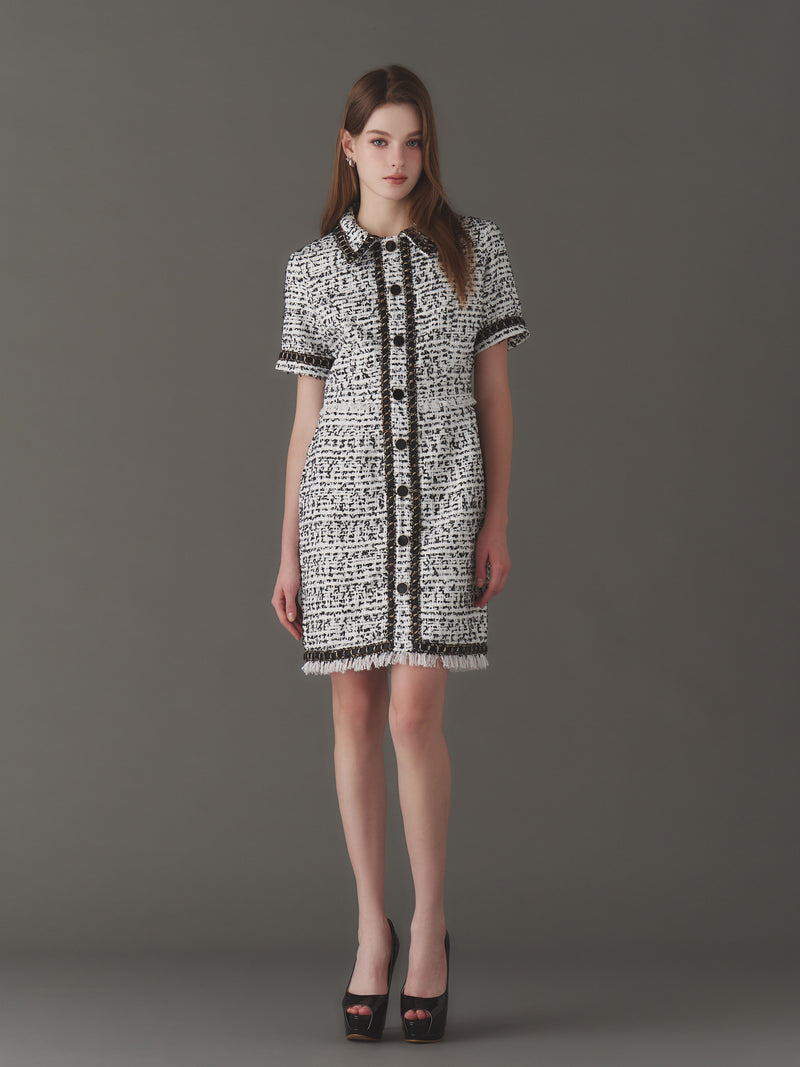 Tweed la frange one-piece