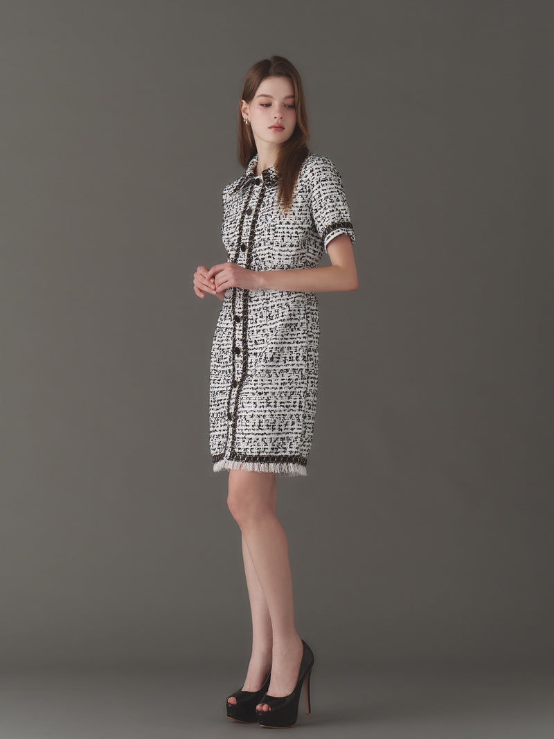 Tweed la frange one-piece