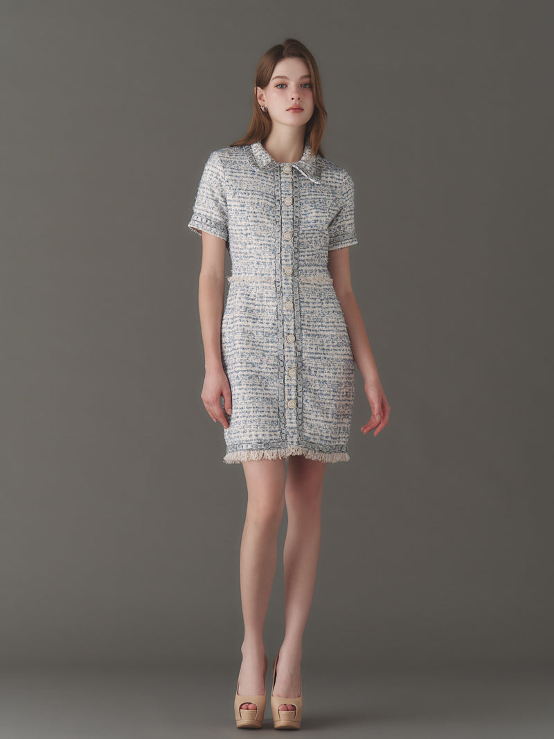 Tweed la frange one-piece