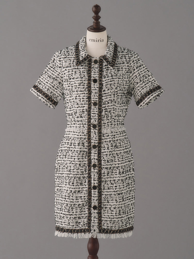 Tweed la frange one-piece