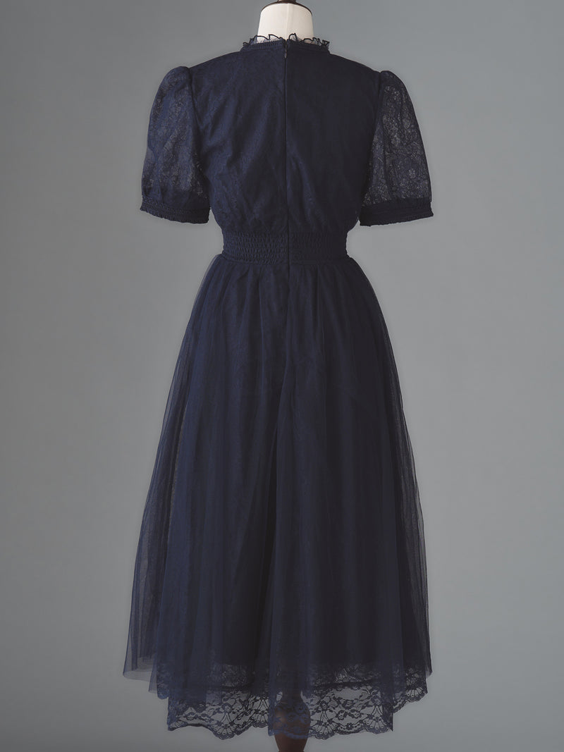 Étoile bleue lace dress