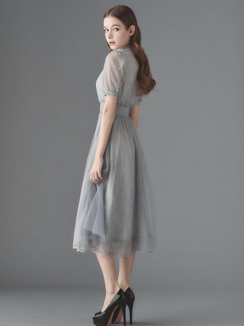 Étoile bleue lace dress