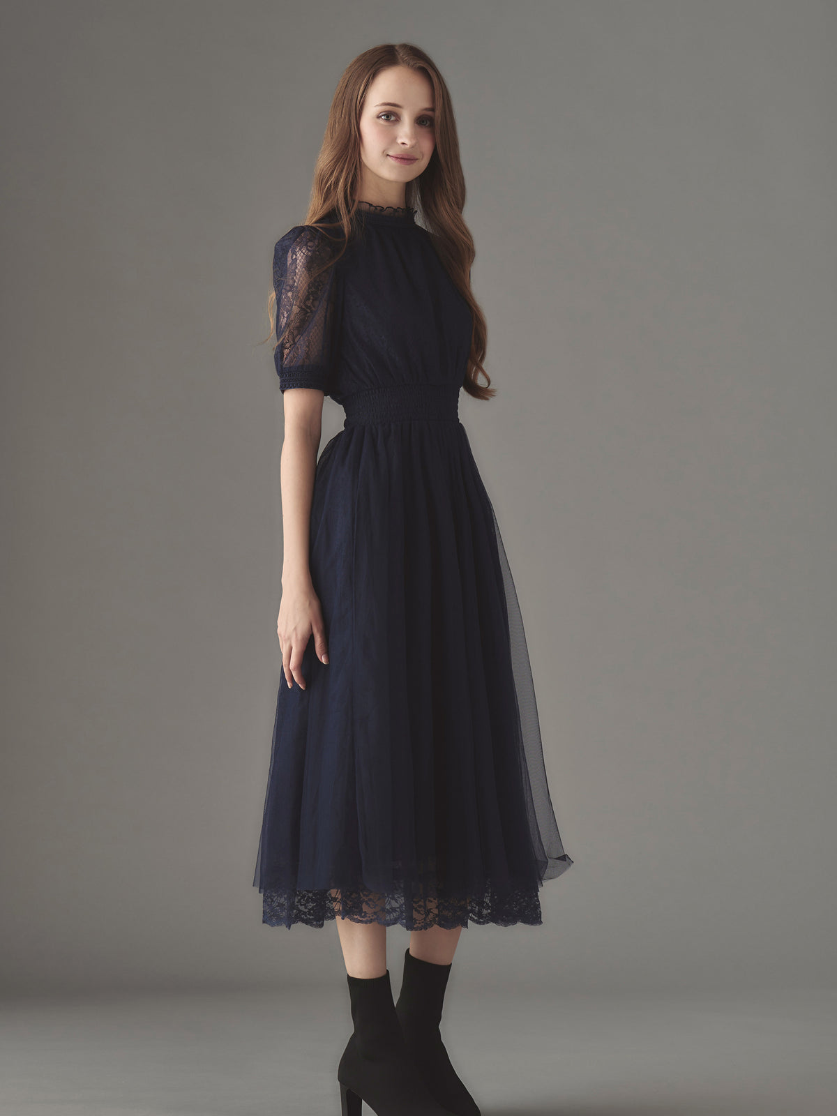 Étoile bleue lace dress | エミリアウィズ 公式オンラインストア