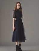 Étoile bleue lace dress