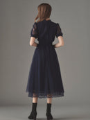 Étoile bleue lace dress