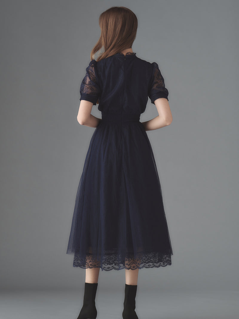 Étoile bleue lace dress