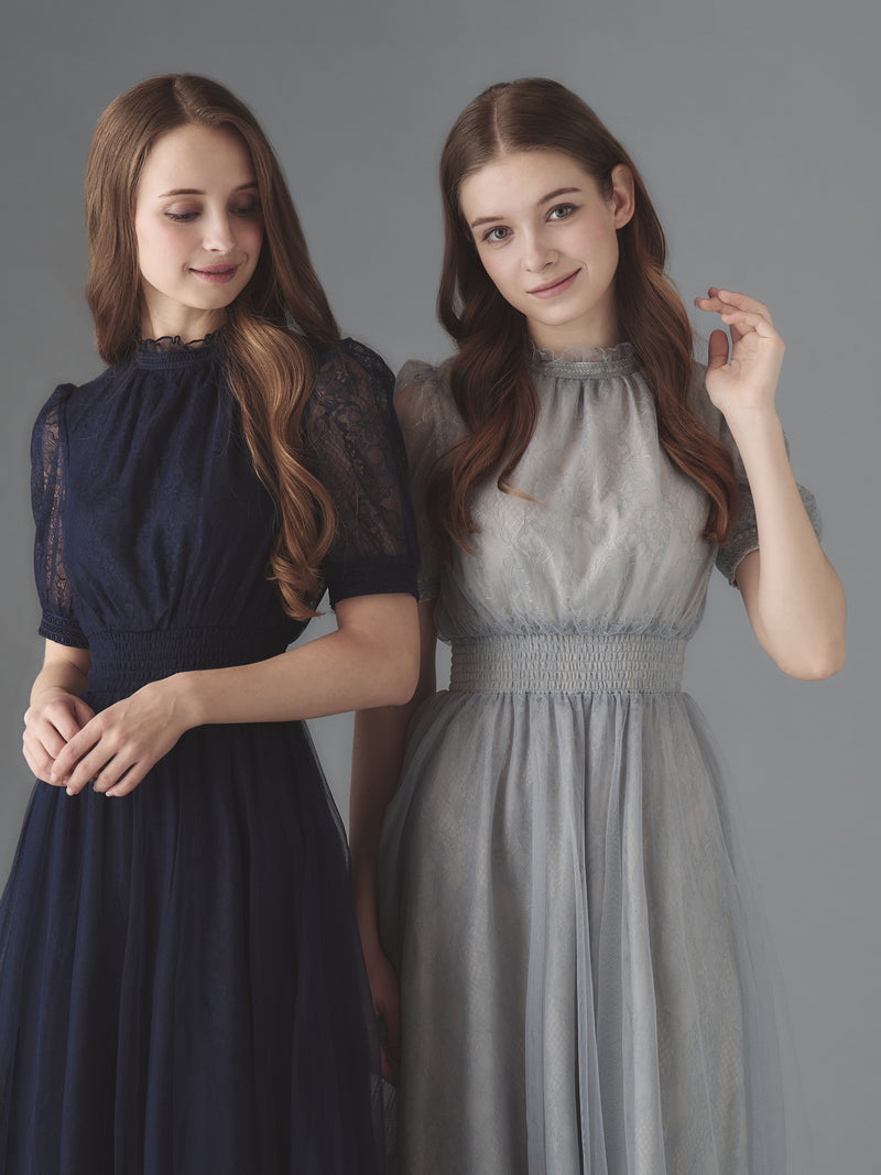 Étoile bleue lace dress