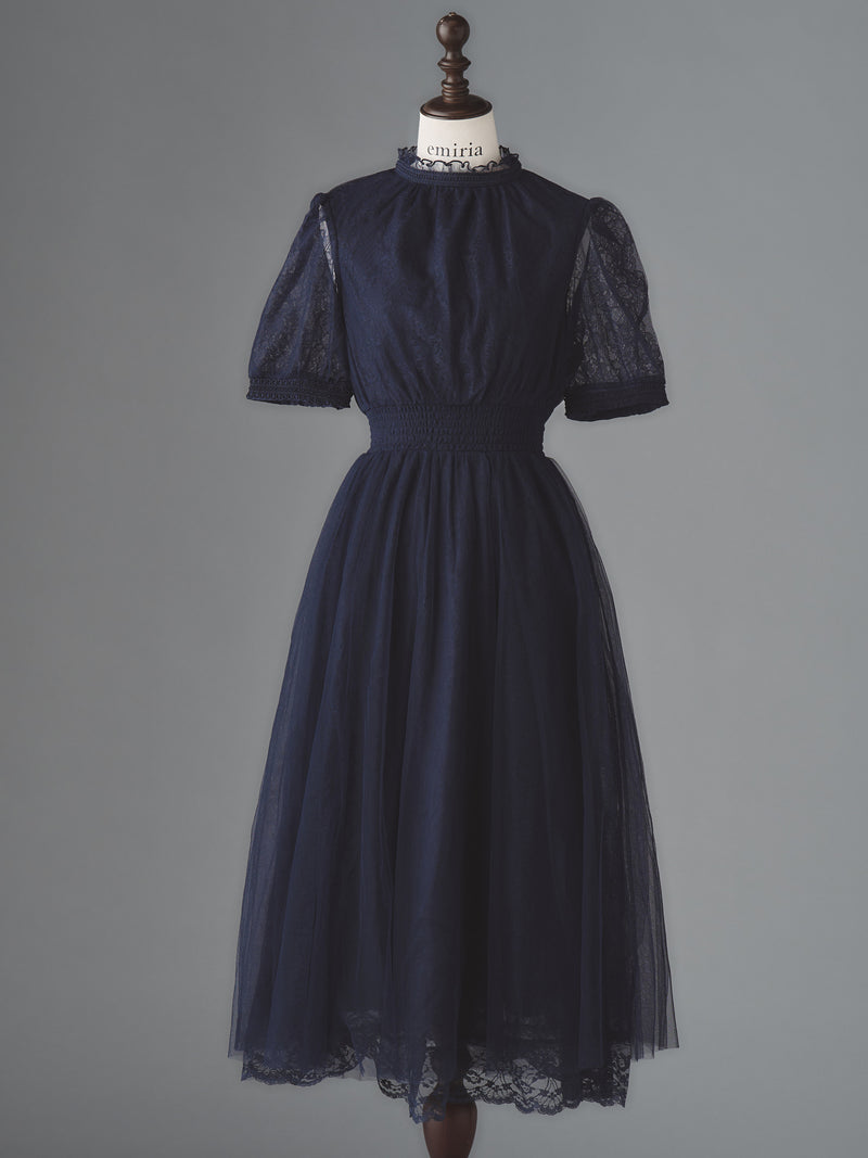 Étoile bleue lace dress