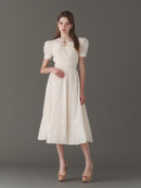 Shoulder frill lace one-piece