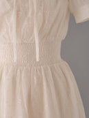 Shoulder frill lace one-piece