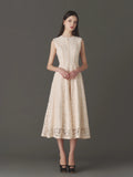 Grace Velours-Lace Dress