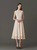 Grace Velours-Lace Dress