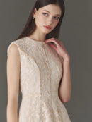 Grace Velours-Lace Dress
