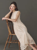 Grace Velours-Lace Dress