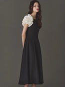 Feather Volume Dress