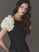 Feather Volume Dress