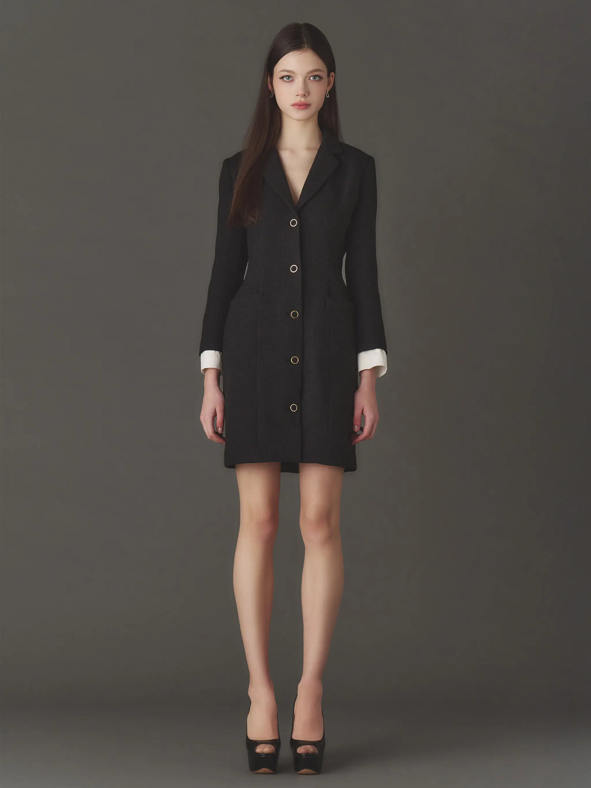 EmiriaWiz - エミリアウィズ ジャケット ビジュー ブラック ツイード Regal Tweed Jacket Dress| エミリアウィズ 公式オンラインストア