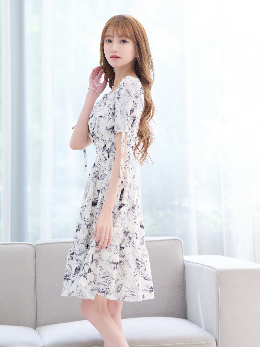 Garden floral one-piece