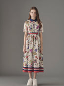 Chouchou fleur bicolor one-piece