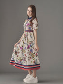 Chouchou fleur bicolor one-piece